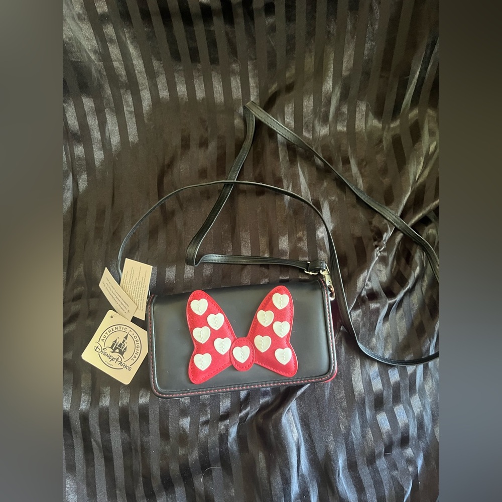 Disney Minnie Mouse Small Pocket Book Crossbody Bag with Cardholders
